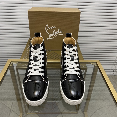 Cheap Christian Louboutin High Top Shoes For Men #1027675 Replica Wholesale [$102.00 USD] [ITEM#1027675] on Replica Christian Louboutin High Top Shoes