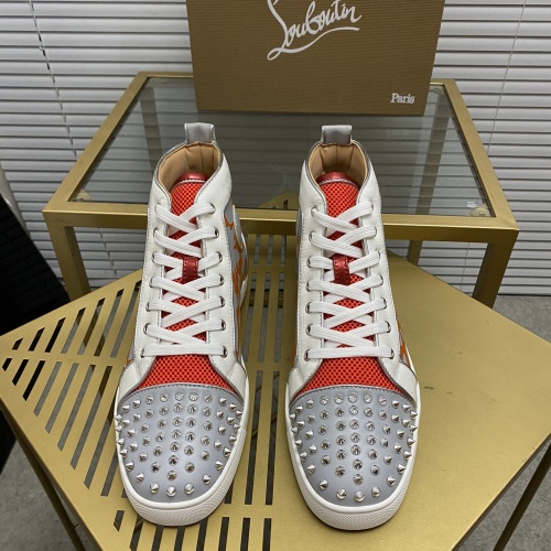 Cheap Christian Louboutin High Top Shoes For Men #1027679 Replica Wholesale [$105.00 USD] [ITEM#1027679] on Replica Christian Louboutin High Top Shoes