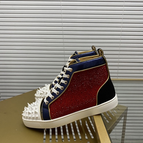 Cheap Christian Louboutin High Top Shoes For Men #1027688 Replica Wholesale [$108.00 USD] [ITEM#1027688] on Replica Christian Louboutin High Top Shoes
