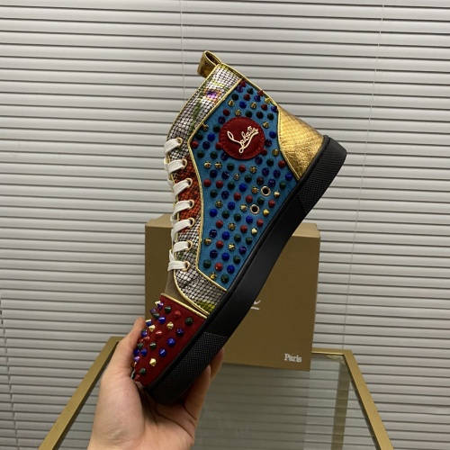 Cheap Christian Louboutin High Top Shoes For Men #1027692 Replica Wholesale [$112.00 USD] [ITEM#1027692] on Replica Christian Louboutin High Top Shoes