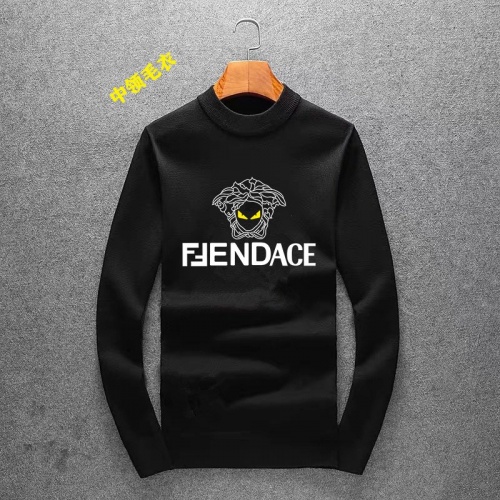 Cheap Versace Sweaters Long Sleeved For Men #1028199 Replica Wholesale [$48.00 USD] [ITEM#1028199] on Replica Versace Sweaters