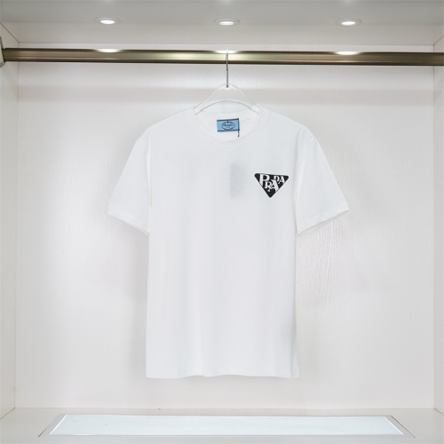 Cheap Prada T-Shirts Short Sleeved For Unisex #1028437 Replica Wholesale [$32.00 USD] [ITEM#1028437] on Replica Prada T-Shirts