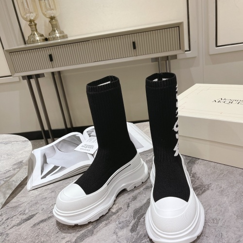 Cheap Alexander McQueen Boots For Women #1028658 Replica Wholesale [$112.00 USD] [ITEM#1028658] on Replica Alexander McQueen Boots