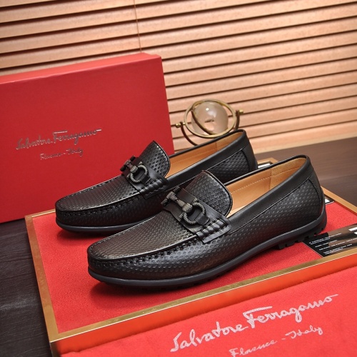 Cheap Salvatore Ferragamo Leather Shoes For Men #1028781 Replica Wholesale [$85.00 USD] [ITEM#1028781] on Replica Salvatore Ferragamo Leather Shoes