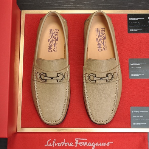 Cheap Salvatore Ferragamo Leather Shoes For Men #1028782 Replica Wholesale [$85.00 USD] [ITEM#1028782] on Replica Salvatore Ferragamo Leather Shoes