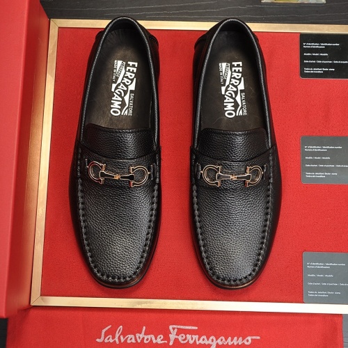 Cheap Salvatore Ferragamo Leather Shoes For Men #1028784 Replica Wholesale [$85.00 USD] [ITEM#1028784] on Replica Salvatore Ferragamo Leather Shoes