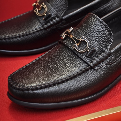 Cheap Salvatore Ferragamo Leather Shoes For Men #1028784 Replica Wholesale [$85.00 USD] [ITEM#1028784] on Replica Salvatore Ferragamo Leather Shoes