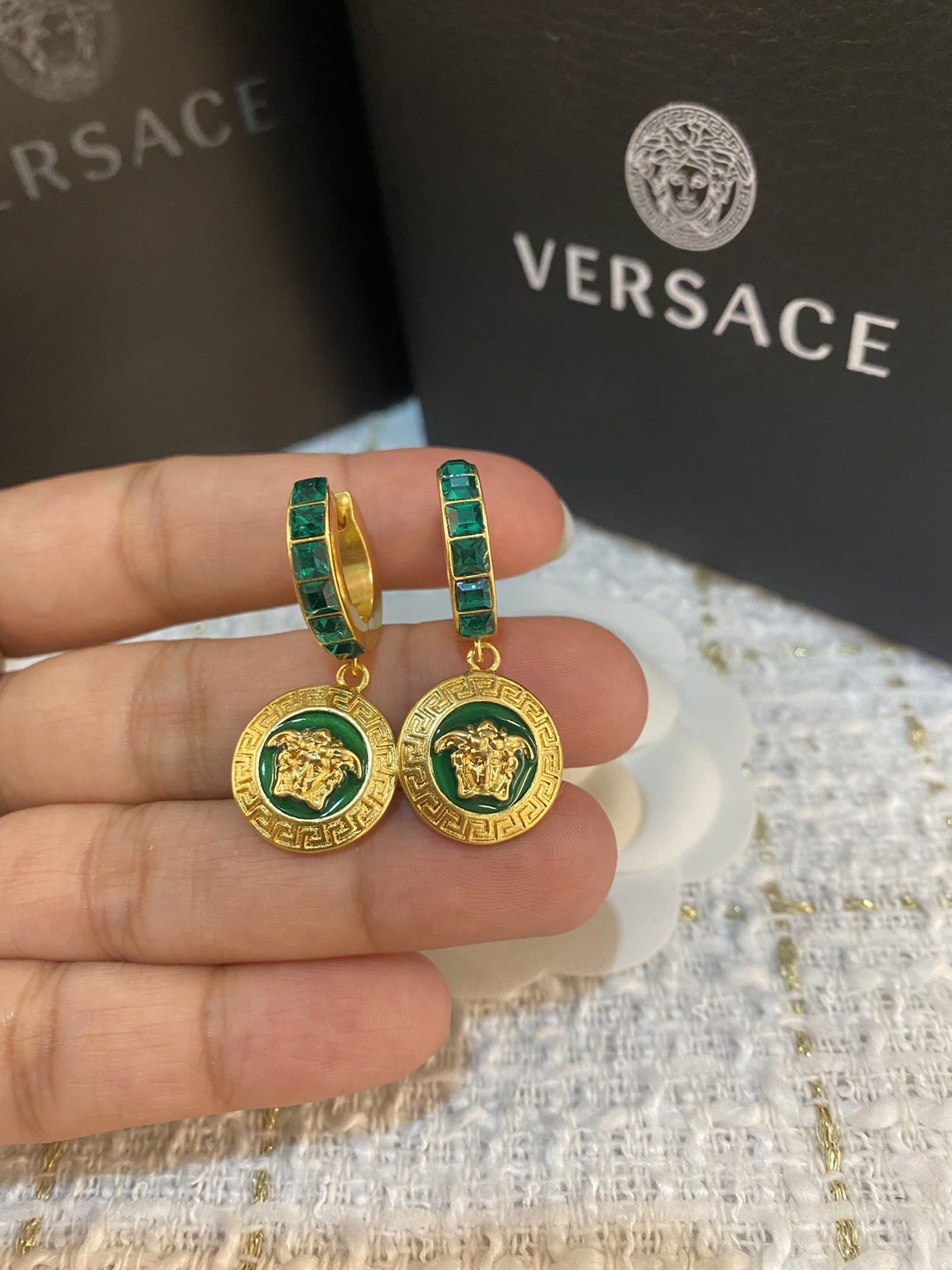 Cheap Versace Earrings For Women 1023754 Replica Wholesale [27.00 USD