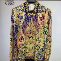 Versace Shirts Long Sleeved For Men #1021190