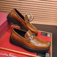 Cheap Salvatore Ferragamo Leather Shoes For Men #1023147 Replica Wholesale [$112.00 USD] [ITEM#1023147] on Replica Salvatore Ferragamo Leather Shoes