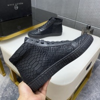 Cheap Philipp Plein PP High Tops Shoes For Men #1025024 Replica Wholesale [$85.00 USD] [ITEM#1025024] on Replica Philipp Plein PP High Tops Shoes