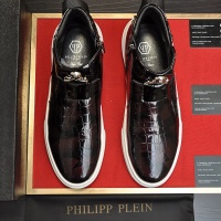 Cheap Philipp Plein PP High Tops Shoes For Men #1026188 Replica Wholesale [$88.00 USD] [ITEM#1026188] on Replica Philipp Plein PP High Tops Shoes