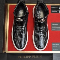 Cheap Philipp Plein PP High Tops Shoes For Men #1026189 Replica Wholesale [$88.00 USD] [ITEM#1026189] on Replica Philipp Plein PP High Tops Shoes