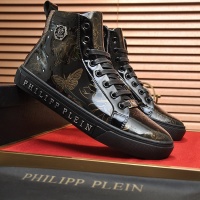 Cheap Philipp Plein PP High Tops Shoes For Men #1028797 Replica Wholesale [$88.00 USD] [ITEM#1028797] on Replica Philipp Plein PP High Tops Shoes