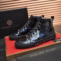 Cheap Philipp Plein PP High Tops Shoes For Men #1028798 Replica Wholesale [$88.00 USD] [ITEM#1028798] on Replica Philipp Plein PP High Tops Shoes