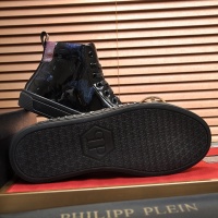 Cheap Philipp Plein PP High Tops Shoes For Men #1028798 Replica Wholesale [$88.00 USD] [ITEM#1028798] on Replica Philipp Plein PP High Tops Shoes