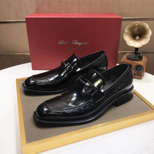 Cheap Salvatore Ferragamo Leather Shoes For Men #1031106 Replica Wholesale [$98.00 USD] [ITEM#1031106] on Replica Salvatore Ferragamo Leather Shoes