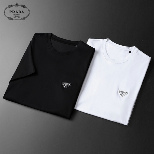 Cheap Prada T-Shirts Short Sleeved For Men #1031377 Replica Wholesale [$25.00 USD] [ITEM#1031377] on Replica Prada T-Shirts