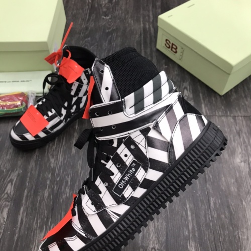 Cheap Off-White High Tops Shoes For Men #1032366 Replica Wholesale [$102.00 USD] [ITEM#1032366] on Replica Off-White High Tops Shoes