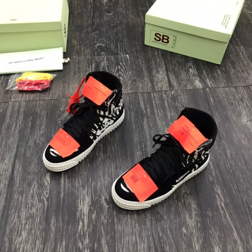 Cheap Off-White High Tops Shoes For Women #1032367 Replica Wholesale [$102.00 USD] [ITEM#1032367] on Replica Off-White High Tops Shoes