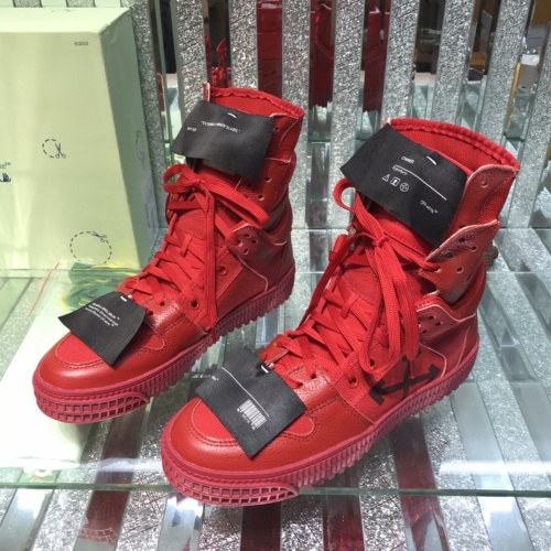Cheap Off-White High Tops Shoes For Women #1032371 Replica Wholesale [$105.00 USD] [ITEM#1032371] on Replica Off-White High Tops Shoes