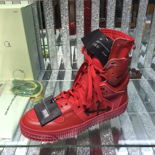 Cheap Off-White High Tops Shoes For Men #1032372 Replica Wholesale [$105.00 USD] [ITEM#1032372] on Replica Off-White High Tops Shoes