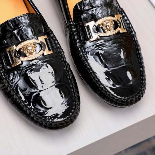 Cheap Versace Leather Shoes For Men #1033491 Replica Wholesale [$68.00 USD] [ITEM#1033491] on Replica Versace Leather Shoes