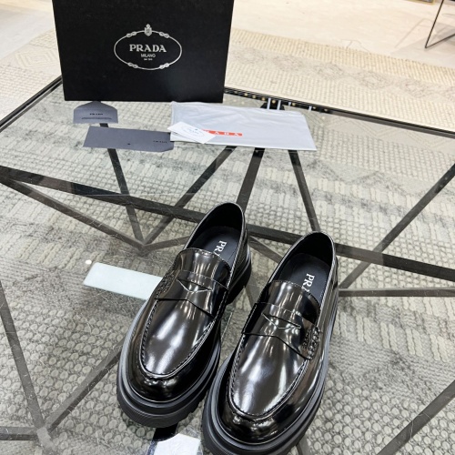 Cheap Prada Leather Shoes For Men #1033573 Replica Wholesale [$135.00 USD] [ITEM#1033573] on Replica Prada Leather Shoes