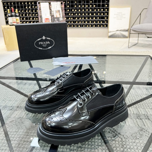 Cheap Prada Leather Shoes For Men #1033578 Replica Wholesale [$135.00 USD] [ITEM#1033578] on Replica Prada Leather Shoes