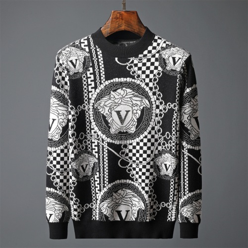 Cheap Versace Sweaters Long Sleeved For Men #1033664 Replica Wholesale [$52.00 USD] [ITEM#1033664] on Replica Versace Sweaters