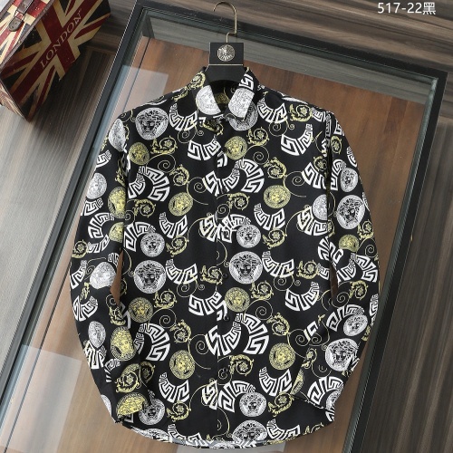 Cheap Versace Shirts Long Sleeved For Men #1035401 Replica Wholesale [$52.00 USD] [ITEM#1035401] on Replica Versace Shirts