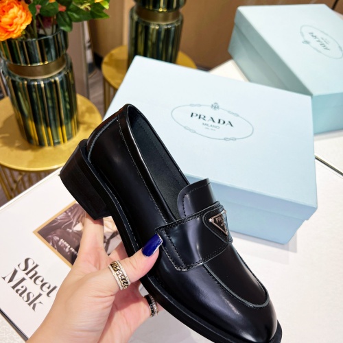 Cheap Prada Leather Shoes For Women #1037568 Replica Wholesale [$102.00 USD] [ITEM#1037568] on Replica Prada Leather Shoes