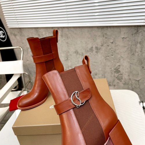 Cheap Christian Louboutin Boots For Women #1037621 Replica Wholesale [$112.00 USD] [ITEM#1037621] on Replica Christian Louboutin Boots