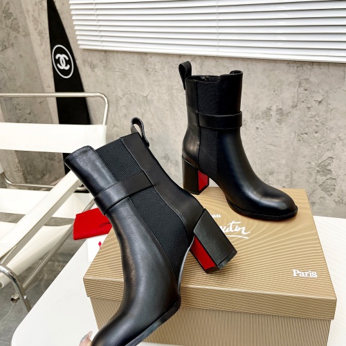Cheap Christian Louboutin Boots For Women #1037622 Replica Wholesale [$112.00 USD] [ITEM#1037622] on Replica Christian Louboutin Boots