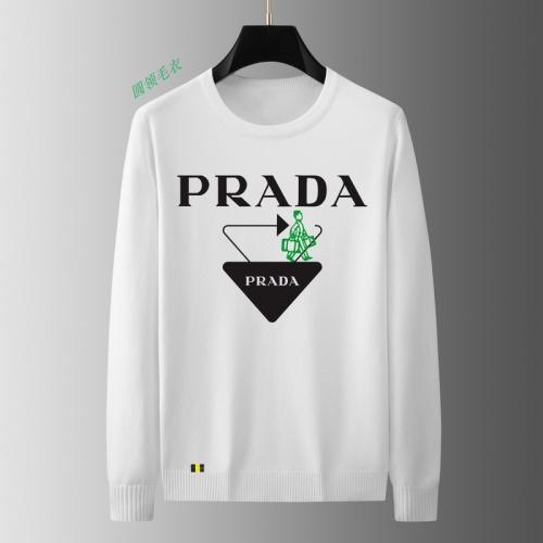 Cheap Prada Sweater Long Sleeved For Men #1037652 Replica Wholesale [$48.00 USD] [ITEM#1037652] on Replica Prada Sweater