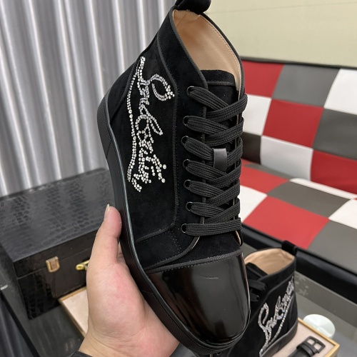 Cheap Christian Louboutin High Top Shoes For Men #1038349 Replica Wholesale [$82.00 USD] [ITEM#1038349] on Replica Christian Louboutin High Top Shoes