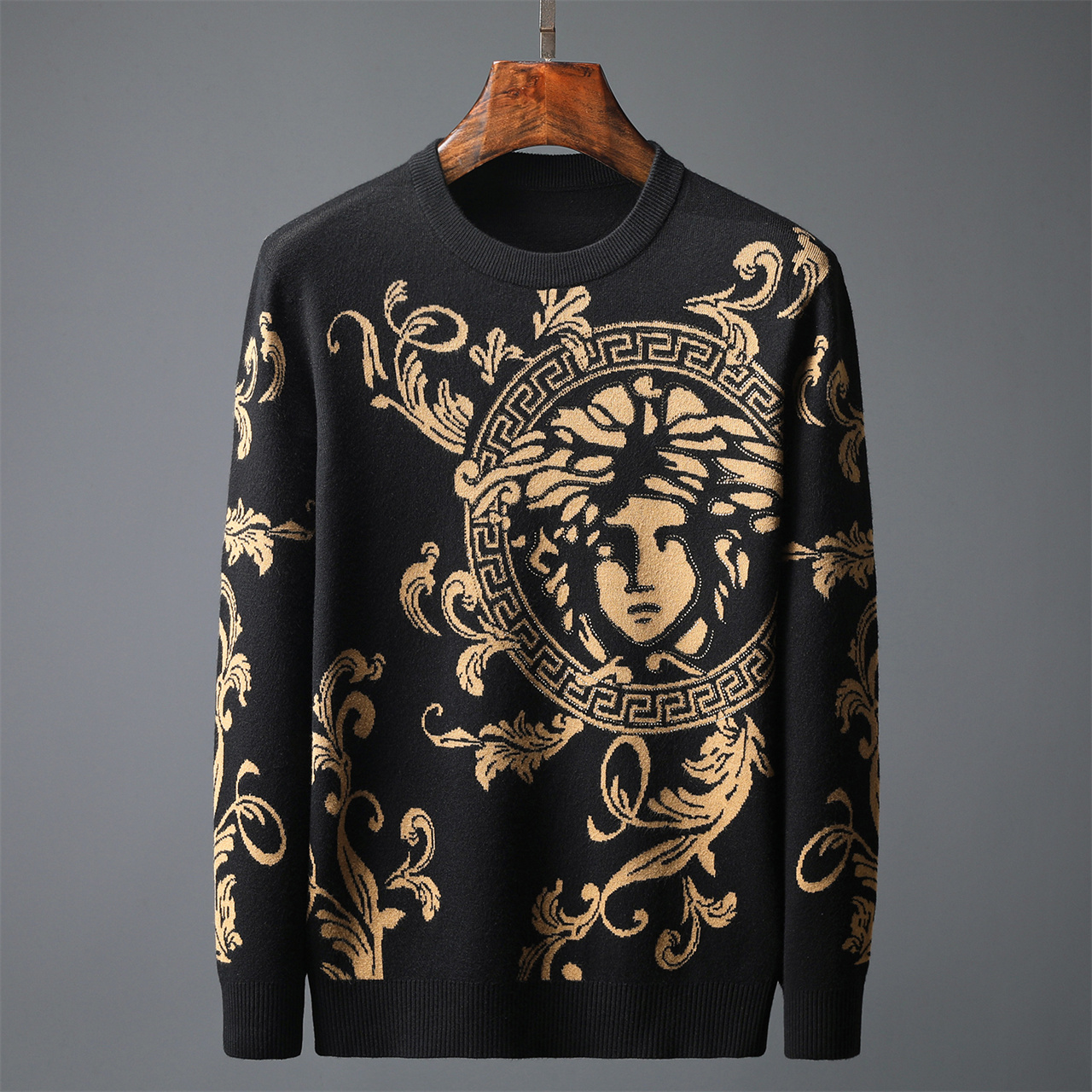 Cheap Versace Sweaters Long Sleeved For Men #1033653 Replica Wholesale ...