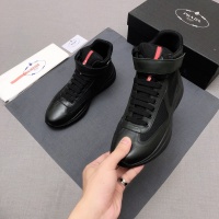 Cheap Prada High Top Shoes For Men #1037968 Replica Wholesale [$88.00 USD] [ITEM#1037968] on Replica Prada High Top Shoes