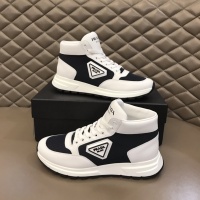 Cheap Prada High Top Shoes For Men #1038699 Replica Wholesale [$82.00 USD] [ITEM#1038699] on Replica Prada High Top Shoes