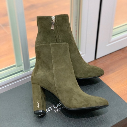 Cheap Yves Saint Laurent Boots For Women #1040757 Replica Wholesale [$118.00 USD] [ITEM#1040757] on Replica Yves Saint Laurent YSL Boots