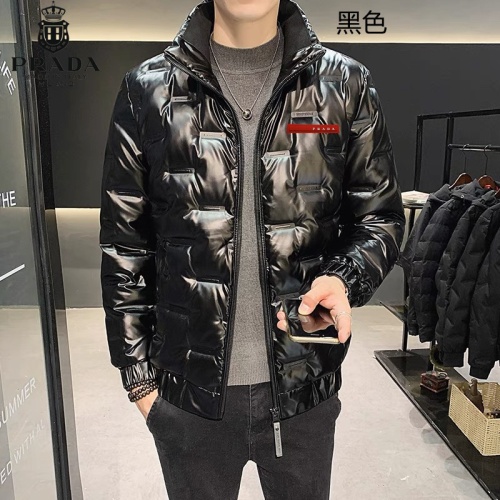 Cheap Prada Down Feather Coat Long Sleeved For Men #1040901 Replica Wholesale [$82.00 USD] [ITEM#1040901] on Replica Prada Down Feather Coat