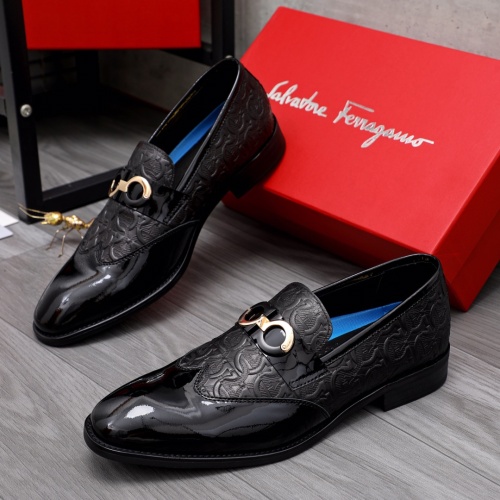 Cheap Salvatore Ferragamo Leather Shoes For Men #1042403 Replica Wholesale [$85.00 USD] [ITEM#1042403] on Replica Salvatore Ferragamo Leather Shoes