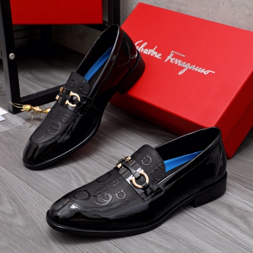 Cheap Salvatore Ferragamo Leather Shoes For Men #1042405 Replica Wholesale [$85.00 USD] [ITEM#1042405] on Replica Salvatore Ferragamo Leather Shoes