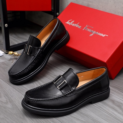 Cheap Salvatore Ferragamo Leather Shoes For Men #1042498 Replica Wholesale [$82.00 USD] [ITEM#1042498] on Replica Salvatore Ferragamo Leather Shoes