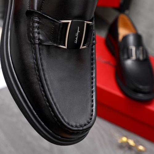Cheap Salvatore Ferragamo Leather Shoes For Men #1042498 Replica Wholesale [$82.00 USD] [ITEM#1042498] on Replica Salvatore Ferragamo Leather Shoes