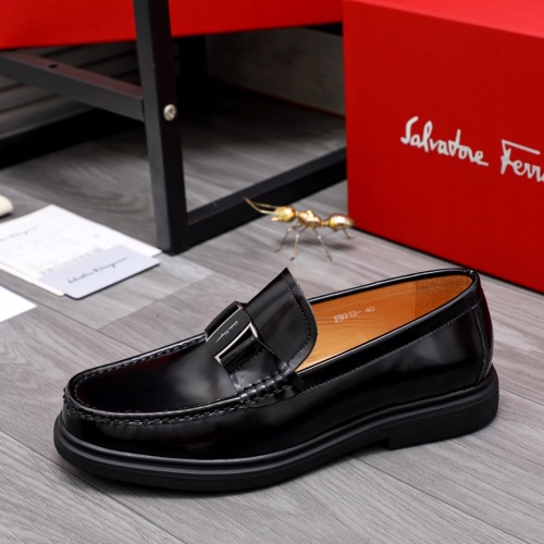 Cheap Salvatore Ferragamo Leather Shoes For Men #1042499 Replica Wholesale [$82.00 USD] [ITEM#1042499] on Replica Salvatore Ferragamo Leather Shoes