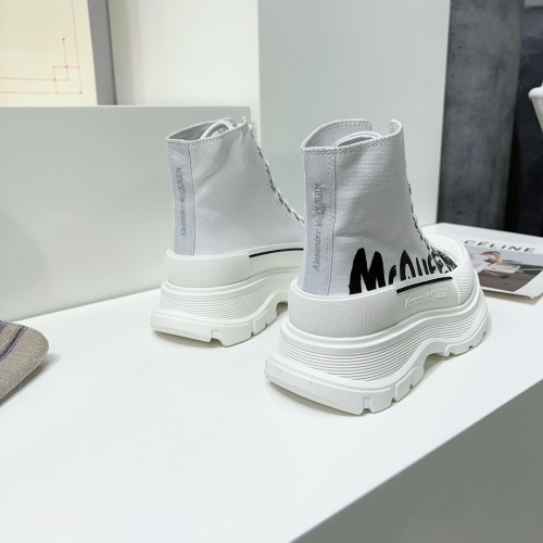 Cheap Alexander McQueen High Tops Shoes For Men #1042981 Replica Wholesale [$115.00 USD] [ITEM#1042981] on Replica Alexander McQueen High Tops Shoes