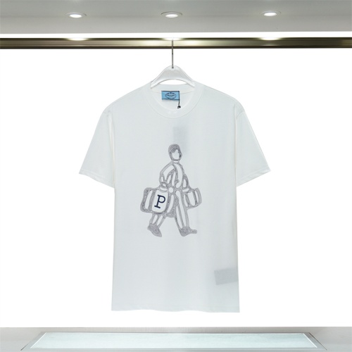 Cheap Prada T-Shirts Short Sleeved For Unisex #1043155 Replica Wholesale [$32.00 USD] [ITEM#1043155] on Replica Prada T-Shirts