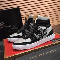 Cheap Philipp Plein PP High Tops Shoes For Men #1042480 Replica Wholesale [$108.00 USD] [ITEM#1042480] on Replica Philipp Plein PP High Tops Shoes