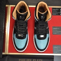 Cheap Philipp Plein PP High Tops Shoes For Men #1042481 Replica Wholesale [$108.00 USD] [ITEM#1042481] on Replica Philipp Plein PP High Tops Shoes